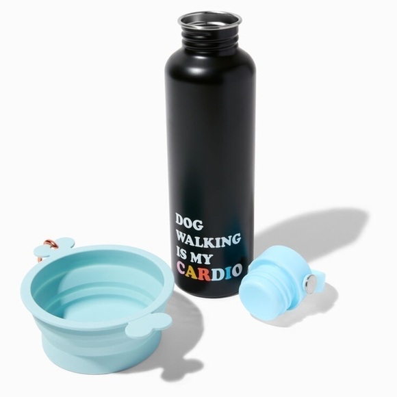 Other - NWT Dog Walking Is my Cardio Pet Bowl & Water Bottle Set
